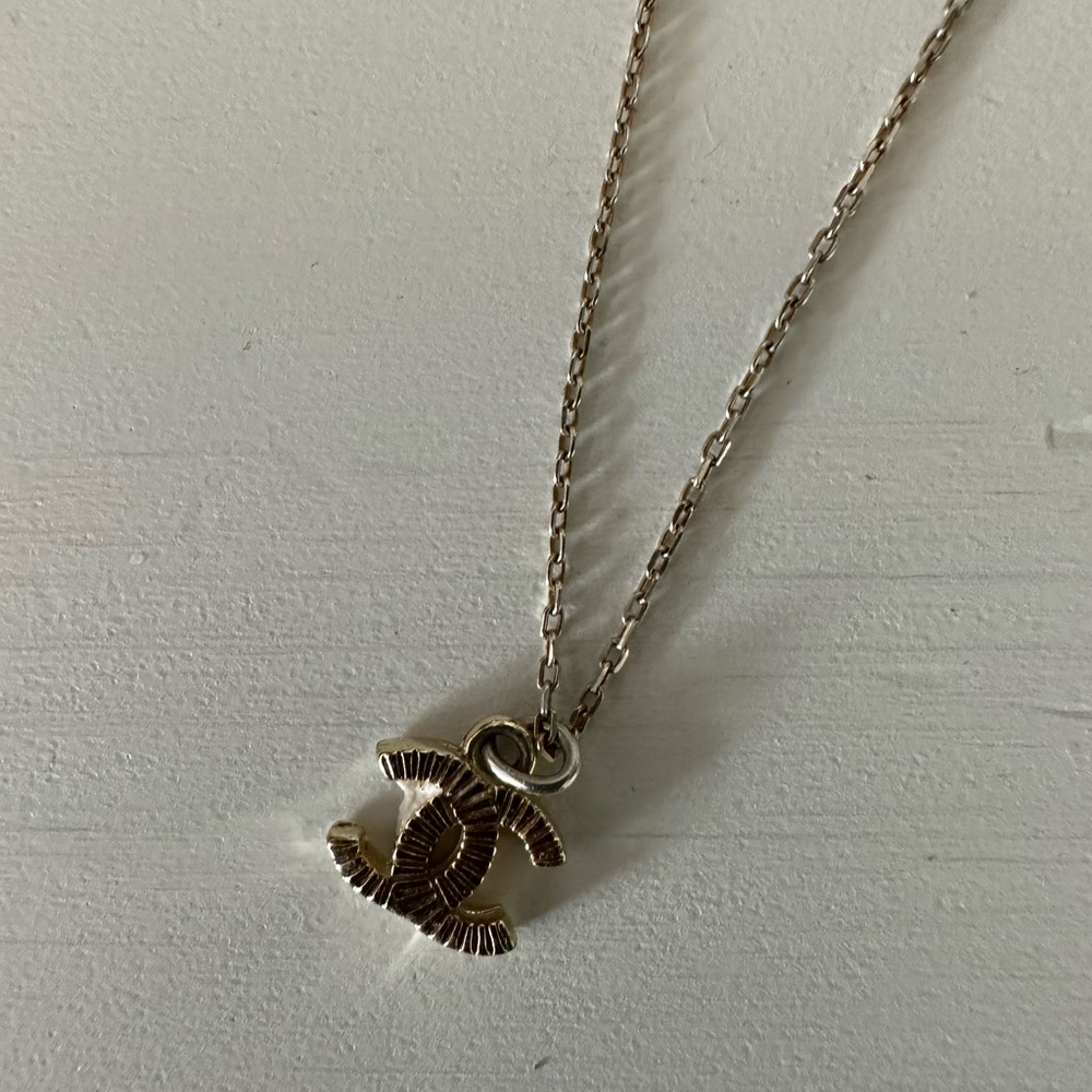 Chanel logo necklace